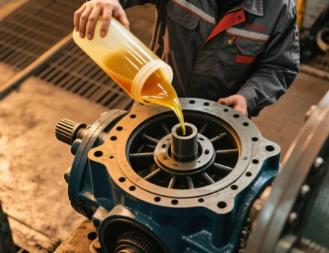 立式減速機(jī)垂直安裝潤滑油，回流不暢解決辦法？